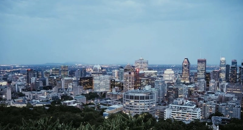 Montreal city skyline during the day